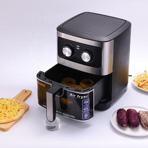 Friteuse à Air numérique électrique en aluminium carré PTFE 2000w contrôle numérique matériau <span class=keywords><strong>de</strong></span> qualité alimentaire/huile 0% Logo OEM <span class=keywords><strong>piano</strong></span> - Product Image 2