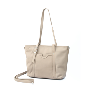 Sac fourre-tout en cuir de qualité supérieure avec fermeture éclair, imperméable, couleur unie - Design élégant pour le travail, les voyages et toutes les saisons - Product Image 1