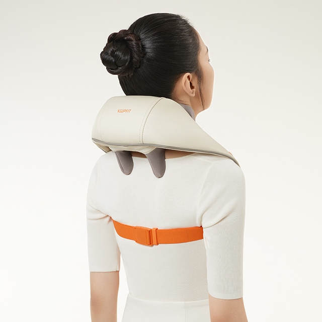 Ultimate Comfort Portable Cordless Shiatsu Deep Tissue 6D Kneading Heat Graphene Far-infrared Hands-Free Shoulder Neck Massager