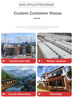 Construction rapide de maisons conteneurs pour la reconstruction post-disastre, taille et couleur personnalisées, maison conteneur modulaire en kit