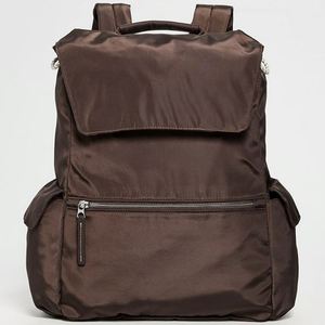 Unisex Fashion Letter Nylon <b>Backpack</b> Outdoor Sports Multiple Pockets Waterproof <b>Drawstring</b> Closure Custom Logo Large Capacity - Product Image 1