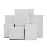 Boîtier de jonction étanche IP65 en plastique ABS de type B Mi Ba, boîtier de puissance transparent scellé de type oreille pour extérieur, boîtier de batterie