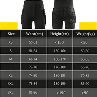 Shorts et genouillères de protection rembourrés pour snowboard, protection 3D pour les hanches, les fesses, le coccyx et les genoux