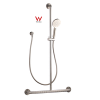 Barre de maintien antidérapante murale Watermark, robinet de salle de bain réglable en hauteur, ensemble de douche pour soins médicaux, personnes âgées et handicapées