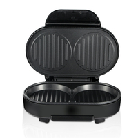 Poêle à frire électrique multifonction RAF 1000W, mini-grill 2 tranches, appareil à hamburger pour le petit-déjeuner