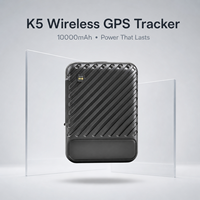Traceur GPS K5 4G GLONASS 10000mAh Magnétique pour Véhicule, Localisateur en Temps Réel, Antivol, Alerte de Vibration, Compatible PC, Longue Portée