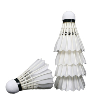 Volant de badminton professionnel léger en plumes de canard LS100 – Contrôle excellent, équilibre optimal, retour rapide et clair