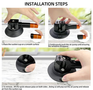 Support de caméra de voiture en alliage d'aluminium de 3/4.5/6 pouces avec base à ventouse compatible avec les caméras/téléphones/<span class=keywords><strong>Gopro</strong></span> pour la fenêtre de la carrosserie de la voiture - Product Image 2