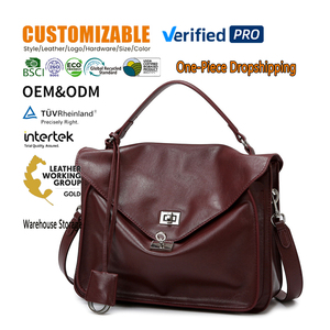 Sac à main de luxe en cuir PU grande capacité, sac à bandoulière pour trajets quotidiens, vente en gros, logo personnalisé, usine OEM, sacs à main pour femmes - Product Image 1