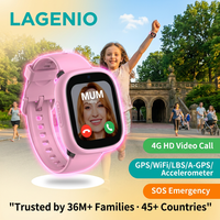 Montre connectée pour enfants LAGENIO, bon prix, appels vidéo 4G, SOS, GPS, LBA, WIFI, suivi de localisation, IP68, carte SIM 4G