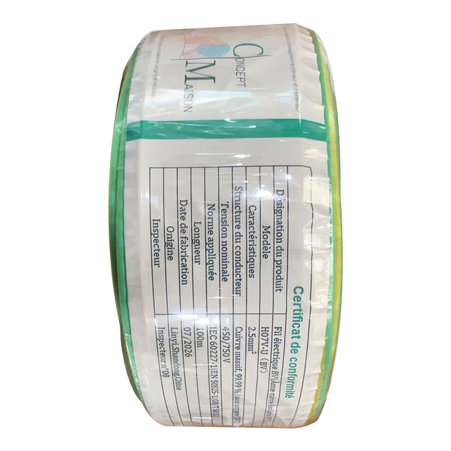 H07V-U BV Electrical Wire 2.5mm² 450 750V Single Core Solid Copper PVC Insulated Building House Wiring Cable