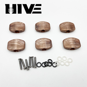 HIVE 多种款式 多种配色 6 件/套 塑料通用吉他旋钮帽 电吉他调音栓手柄配件 - Product Image 5