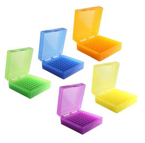 100 boîte à tubes de congélation en plastique pour puits, fournitures du fabricant 0.5ml 1.5ml boîte à tubes cryoval boîte à échantillons de congélation pour Cryotube - Product Image 6