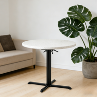 Base de table en fonte d'aluminium de qualité professionnelle, logo personnalisé, OEM ODM, qualité stable, base de table de restaurant, bistrot