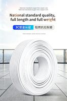 Câble en cuivre BVVB résistant aux températures élevées et basses, PVC ROHS, 3*2.5/4 mm, pour bâtiments et équipements industriels