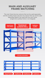 热销低价中型金属货架批发价钢制储物架适用于车库和仓库使用 - Product Image 6