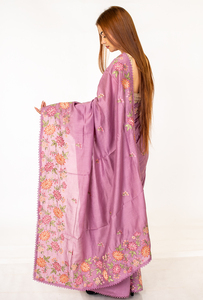 Sari en soie classique avec broderie dorée ornée, vêtement ethnique traditionnel haut de gamme pour les mariages, les fonctions et les festivals religieux - Product Image 6