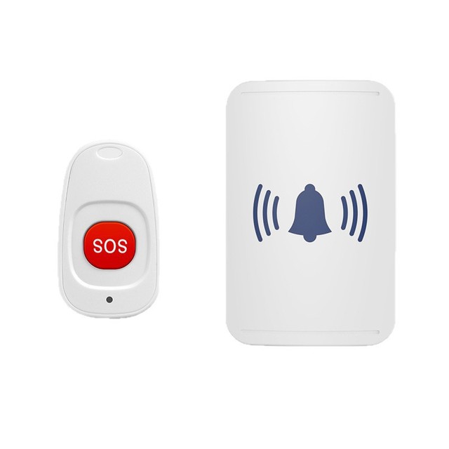 Elderly Call Button Home Wireless Doorbell Remote Control Long-distance Help Doorbell Patient Emergency Call Bell