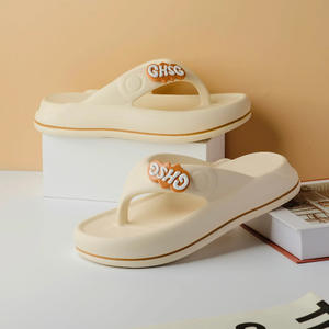 รองเท้าแตะ Chsc EVA สำหรับผู้หญิง ฤดูร้อน กันลื่น ใส่ชายหาด สไตล์ลำลอง สีชมพูล้วน สำหรับผู้ใหญ่ สไตล์สบายๆ - Product Image 5