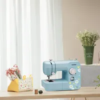 Machine à coudre électrique Brother JK17B pour la maison, avec 17 points intégrés, idéale pour la confection et la réparation de vêtements à domicile.