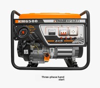 Tragbarer Benzin-Generator 220V/380V Auto Open Frame 9,5kW 550cc Motor Camping DC Haushalt Industrie Fernstart 4G WLAN