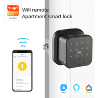 Serrure de porte intelligente Volibel OEM Tuya en alliage de zinc avec bouton rotatif, empreinte digitale biométrique, mot de passe et accès sans clé via application pour porte en acier
