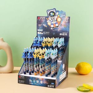 可擦可伸缩中性笔可爱卡通太空人狗熊笔0.5毫米写字笔 - Product Image 2