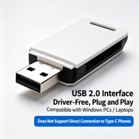 Lecteur de carte SD TF USB 2.0 haute vitesse, adaptateur de carte mémoire portable pour appareil photo Canon Nikon Sony, ordinateur portable, téléphone, MacBook, Android OS