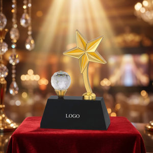 Trofeo de Estrella Grabado en Metal Fundido a Presión de Alta Calidad, Portátil, Regalo Corporativo POOJA, para Escuelas y Empresas de Gujarat - Product Image 1