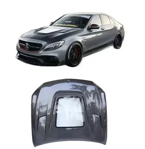 Capa De Fibra De Carbono Para Mercedes Benz W205 C63 2014-2020