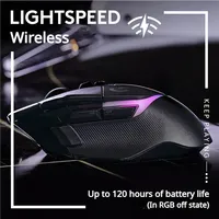 Souris de jeu sans fil G502 X LIGHTSPEED 2,4 GHz, capteur Hero 25K, 25600 DPI, Lightforce, optique hybride, ergonomique, légère, USB