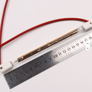 Lámpara de Curado de Pintura Infrarroja de Cuarzo de 800W, 200mm, 220V, Tubo Único con Recubrimiento de Medio Oro, Ángulo de Haz de 180° - Product Image 3