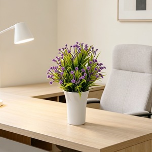 Plantes artificielles en pot, Gypsophile 22 pouces, Décoration de bureau, Mariage, Maison, Bureau - Product Image 2