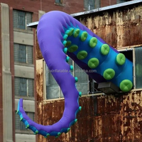 Modèle d'animaux marins géants long Gonflable Octopus plug anal Jambe Tentacule Vert Jambe de Calmar Gonflable Pour Décoration Extérieure
