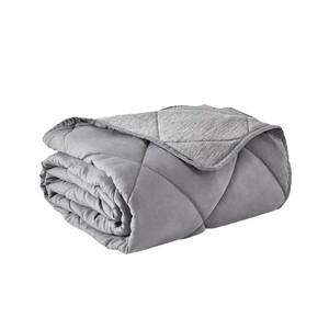 Solid Color Cooling Summer Quilt 1.1-2 Jin Air Conditioning <b>Blanket</b> Grey And Navy <b>Blue</b> Yarn Dyed Factory Made - Product Image 5