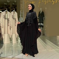 Nouvelle Abaya Diamantée, Kaftan de Dubaï, Jalabiya Marocaine, Robe de Soirée de Luxe, Robe de Fête pour Femmes Musulmanes du Ramadan, Style Turc