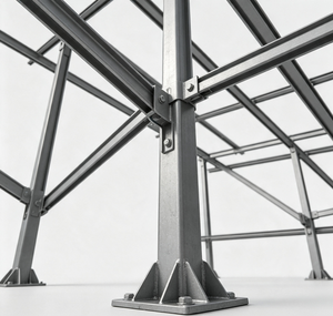 Soporte de Montaje para Panel Solar PiPe GL-1078, Acero Galvanizado en Caliente, Montaje en Suelo, Personalizado, Resistente a Viento/Nieve, para Sistemas Solares - Product Image 2