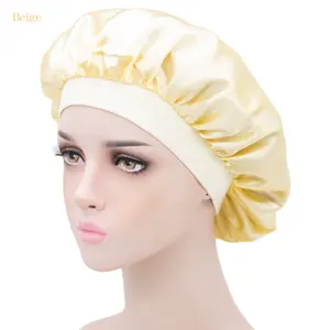 Satin Silk Sleep Turbante Atacado Satin Silk Hair Bonnet Mulheres para dormir