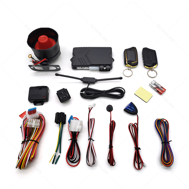 Keyless Entry System Car Remote Start Lcd Pager Display Vibration Alarm Microwave Sensor Warning 2 Way Car Alarm