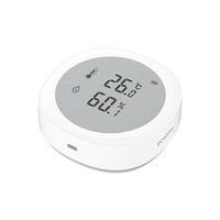 Détecteur de température et d'humidité ZigBee, hygromètre intelligent pour la maison avec grand écran LCD pour la surveillance intérieure et au bureau