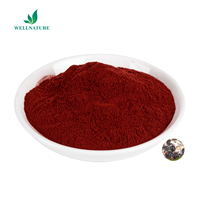 Pigment rouge naturel soluble dans l'eau en gros, poudre de carmin de cochenille, 50% d'acide carminique, E120, colorant alimentaire comestible, acide carminique