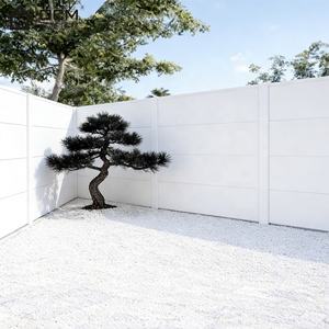 Clôture de jardin minimaliste moderne, structure en aluminium, <span class=keywords><strong>panneau</strong></span> composite en sulfate de magnésium, certifié ISO, installation rapide, conception sans soudure - Product Image 1