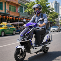 1500W Electric Motorcycle Scooter 72V 20Ah 32Ah Lead Acid Battery 55kmh Speed for Southeast Asia Urban Commuting Dealers