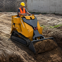 Minipala cingolata diesel Kubota Euro 5 EPA da 800 kg-1000 kg con trinciatrice forestale e tosaerba
