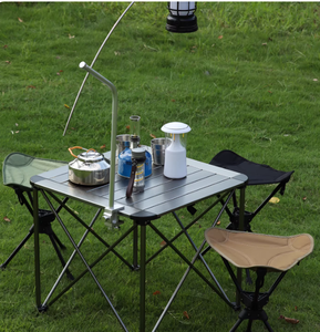 Foldable <b>Aluminum</b> Alloy Modern <b>Garden</b> <b>Chair</b> Stool for Outdoor Use - Product Image 3