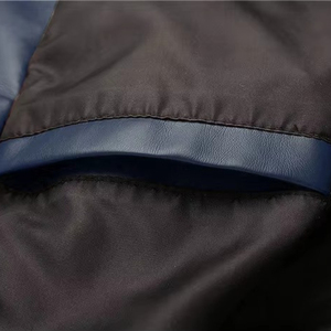 <span class=keywords><strong>Chaqueta</strong></span> de cuero PU para <span class=keywords><strong>hombre</strong></span> al por mayor, abrigo formal de invierno personalizado con cuello alto y procesamiento de revestimiento - Product Image 4
