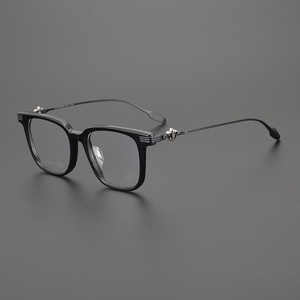 Ch8257 dài khoảng cách đen Leopard in bạc xanh Acetate Titan mắt kính khung quang học Fancy Kính mắt khung - Product Image 3