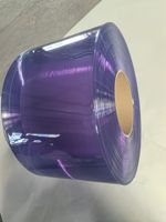 Rideau en bande PVC polaire adaptable aux environnements froids, surface lisse simple ou double nervurée pour écrans d'isolation des armoires frigorifiques