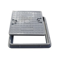 Couverture de regard d'égout en plastique SMC BMC FRP fibre de verre carrée SOLID EN124 A15 certifiée ISO9001-2008