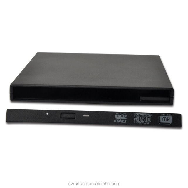 External Dvd Drive Optical Disc Ram Burner Writer Player Slim Portable 12.7mm USB2.0 SATA DVD Burner Case for Laptops